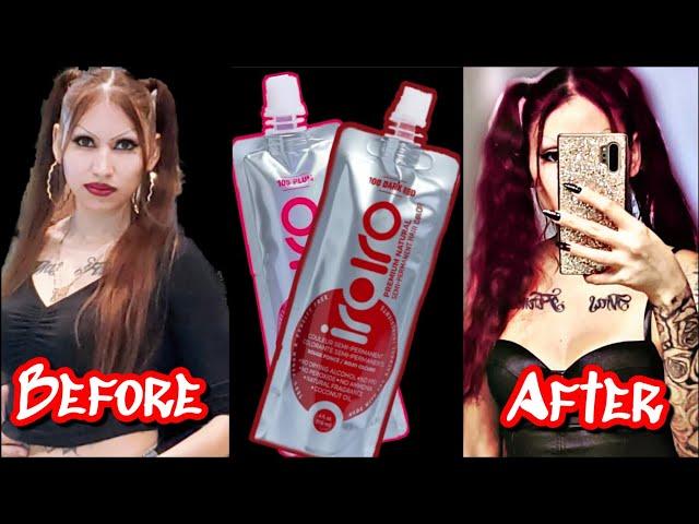 Dark Red/Burgundy Hair Dye Minimal Damage | IroIro Semi Permanent Long Lasting