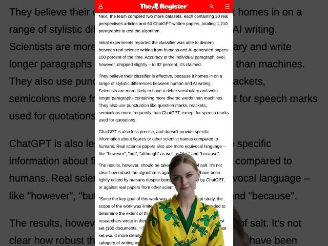 Uncovering the AI Writing Revolution: ChatGPT Content Identified with 99% Accuracy #Shorts