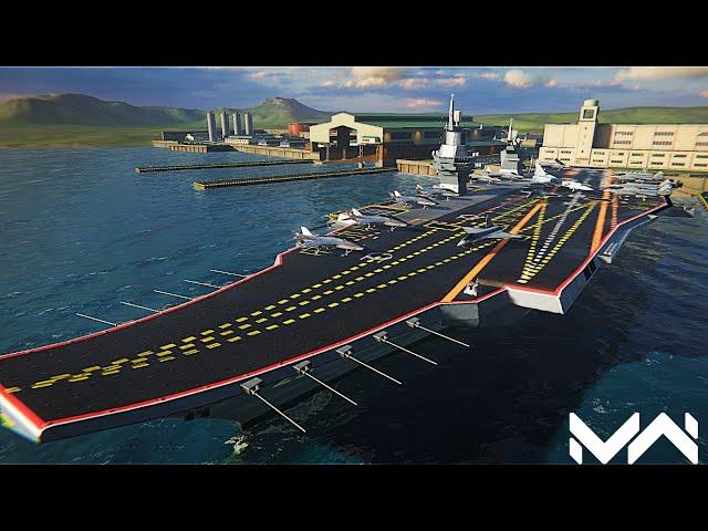 RF Shtorm - Russian Aircraft Carrier Gameplay - Modern Warships