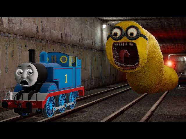 Building a Thomas Train Chased By Minion.exe Infected Sky,Thomas Train Eater,Cursed Thomas