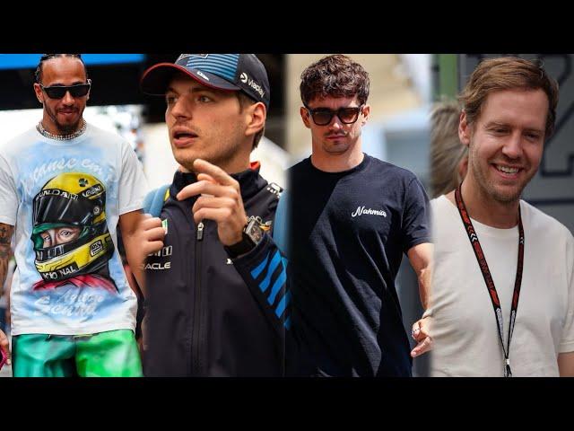 Lewis Hamilton honour Ayrton Senna through his outfit | F1 Drivers arrive in style | #BrazilGP BTS