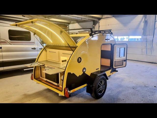 World's Smallest Fully Cast Fiberglass Teardrop Camper - NEW 2024 Raidhoo Tundra