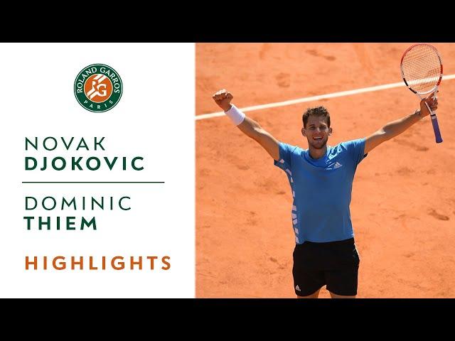 Novak Djokovic vs Dominic Thiem - Semi-Final Highlights | Roland-Garros 2019