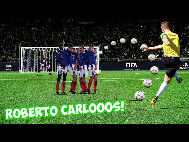 TOP 10 FOOTBALL FREE KICKS OF ALL TIME RECREATED