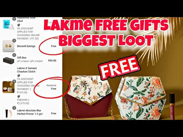 LAKME Biggest LooT Offer Today  FREE GIFTS  HURRY Up Limited Time 