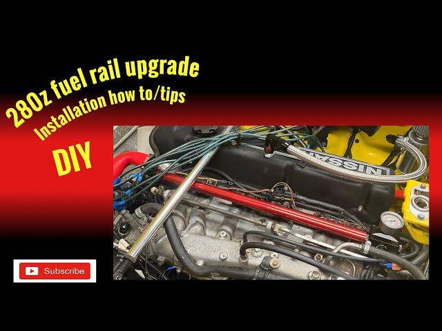 280z pro tunerz fuel rail install DIY