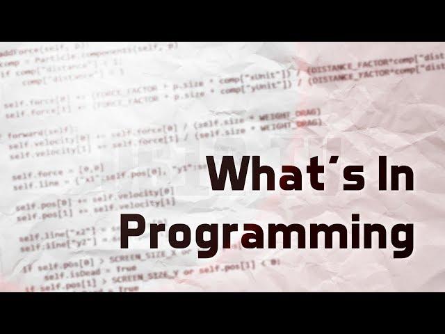What's In Programming?