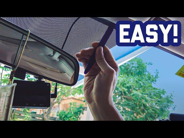 DIY : Easy way to hide your dashcam wire perfectly! (without open A-pillar)