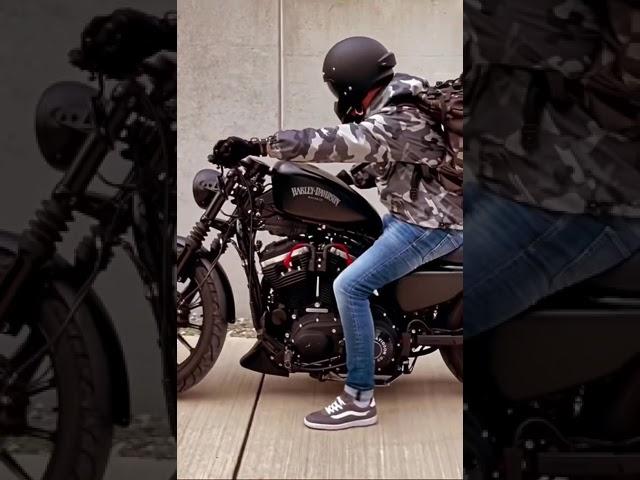 Black beauty || Harley Davidson  || Iron 883  18MILLION#viral #trending #harleydavidson