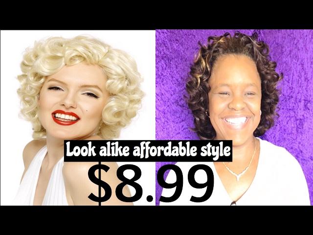 DIY Marilyn Monroe soft curl sew-in