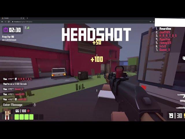 There is a hacker in my lobby      krunker.io