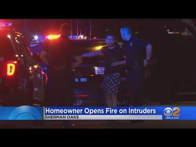 Sherman Oaks homeowners opens fire at armed intruders