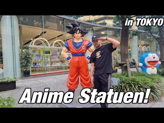 Anime Statuen bei Bandai Namco Office in Tokyo |  (Asakura Station)