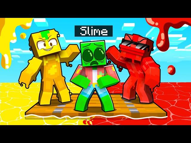 One Slime Block on a MUSTARD & KETCHUP RAFT in Minecraft!