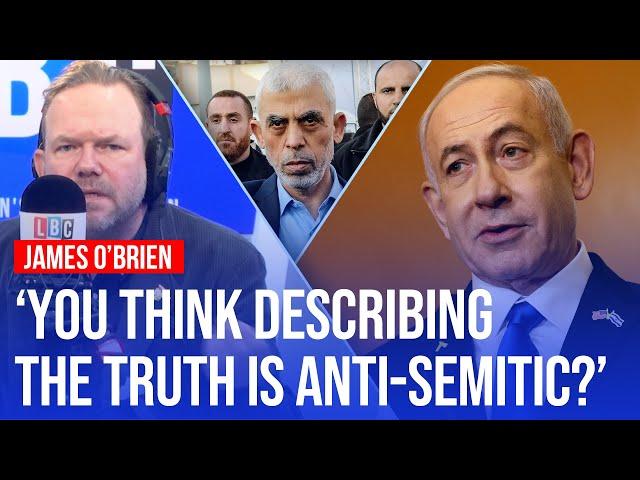 James O'Brien responds to claims he's 'stirring up hatred' with 'anti-Israel rhetoric' | LBC