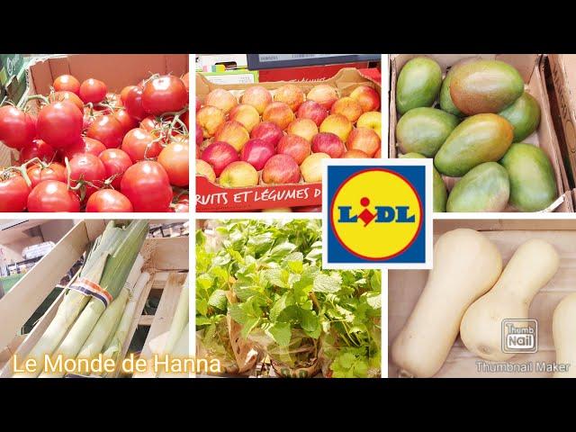 LIDL FRANCE ARRIVAGE 30-09 FRUITS ET LÉGUMES COURSES 