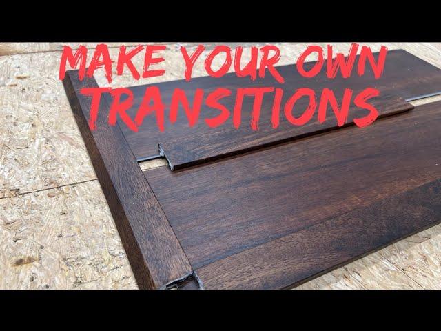 Make your own vinyl plank transitions!