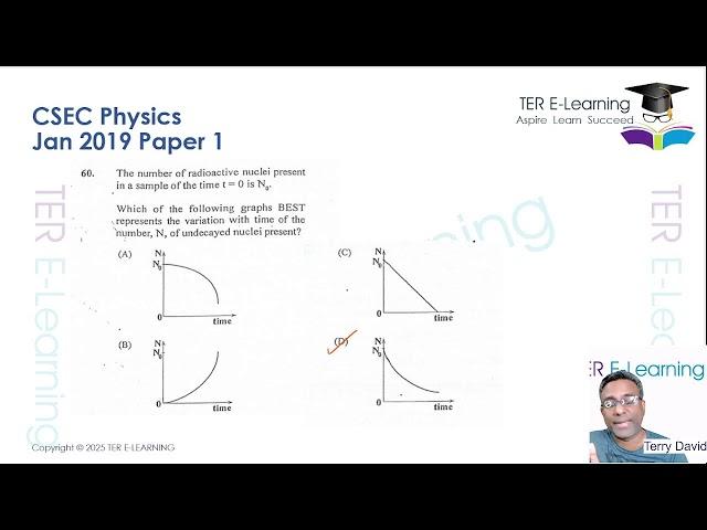 CSEC Physics - May 2025 Paper 1 Preparation (Terry David)