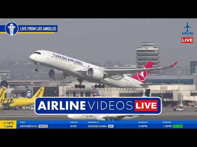 LIVE Los Angeles (LAX) Airport Plane Spotting (December 8th, 2024)