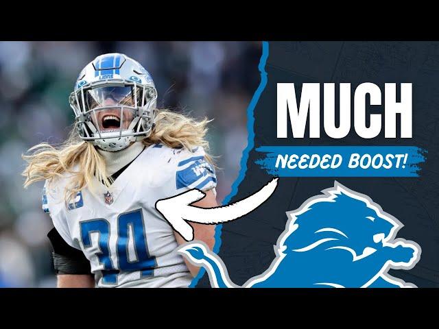 The Detroit Lions RECEIVED A MUCH NEEDED BOOST With The Return OF Alex Anzalone!