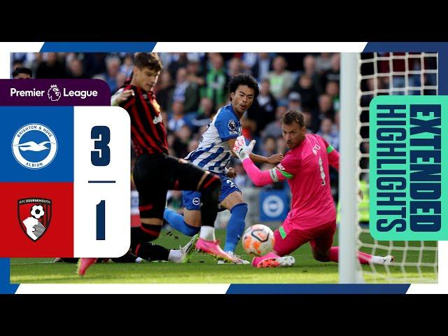 Extended PL Highlights: Brighton 3 Bournemouth 1