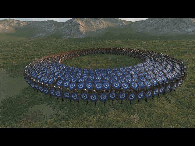 Viking Army vs Mongols Horse Archers | Mount & Blade Bannerlord : Circle Formation