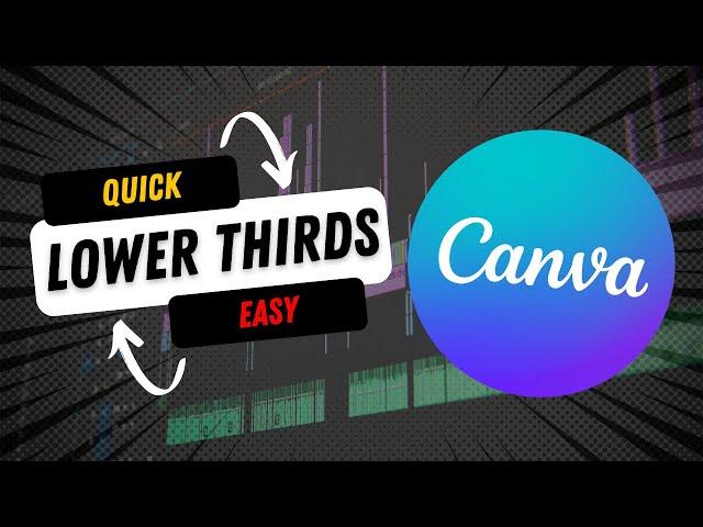 Creating Lower Thirds in Canva | 2022 Easy Tutorial