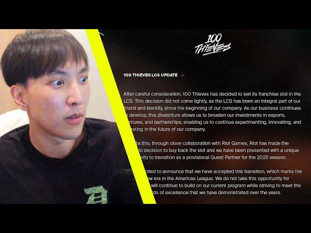 Doublelift Reacts to 100T Selling their LCS Spot, DSG Joining LTA & LTA Format News