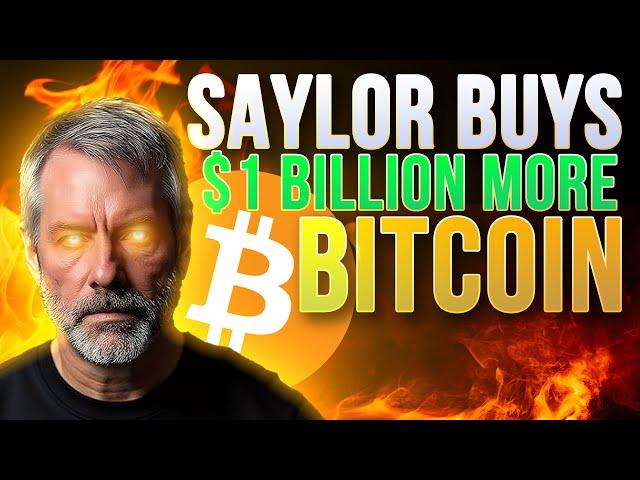 Saylor Buys $1.1 Billion More BitcoinCrypto Market Update