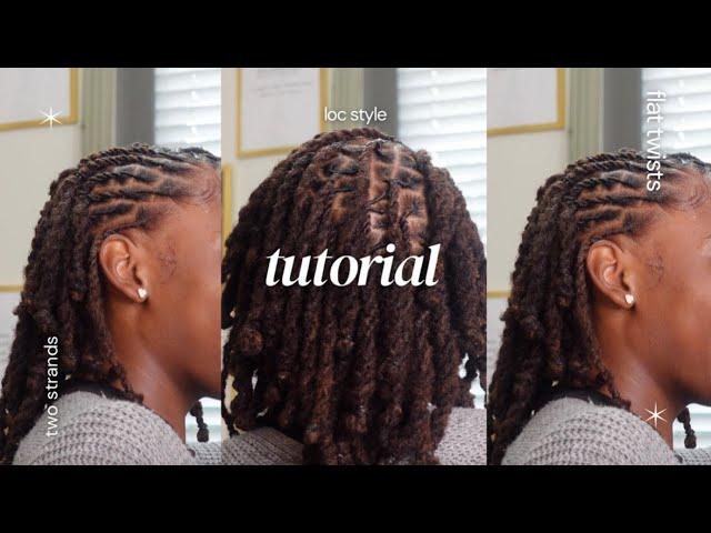 how to: two strands twists on locs tutorial (UPDATED VERSION) | Nylajai'ne