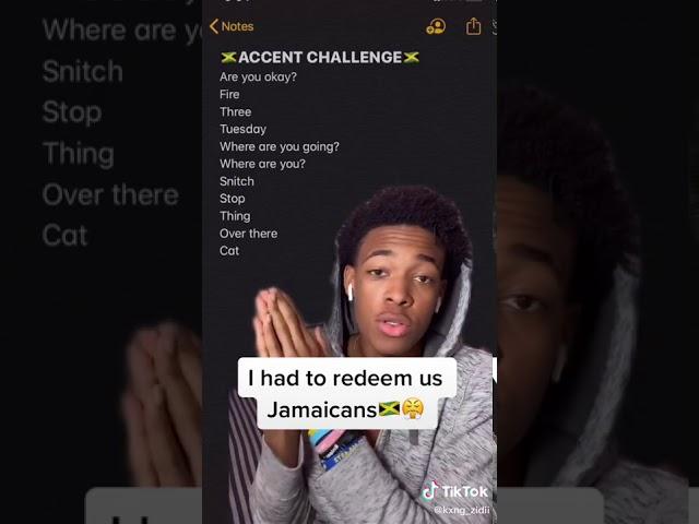 Jamaicans Accent Challenge