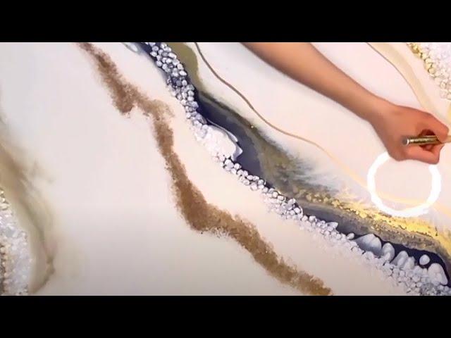 Resin Casting Tutorial How to make a resin geode canvas | SquidPoxy