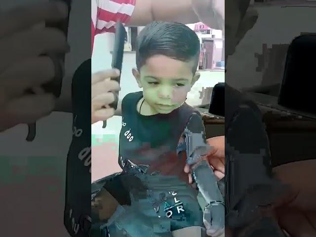 #shorts#15 months old baby first hair cut#aarush️