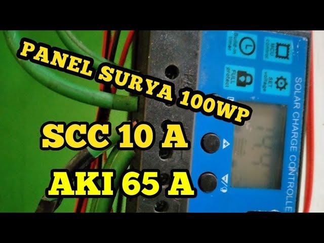 Review Panel Surya 100wp untuk aki 65 A