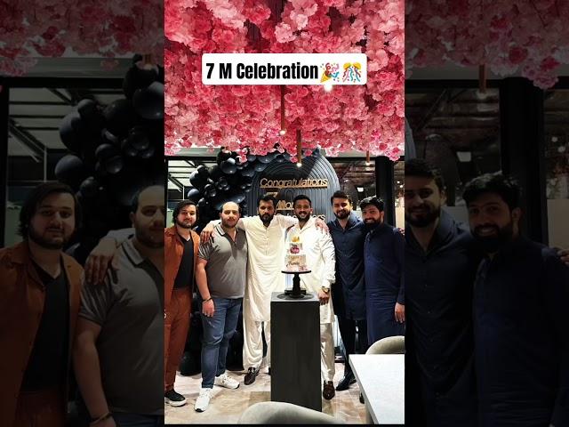 Rajab Bhai Ne 7 M Ki Celebration Ki Mashllah #rajabfamily #7M#rajabedits #viralvideo #shortsviral