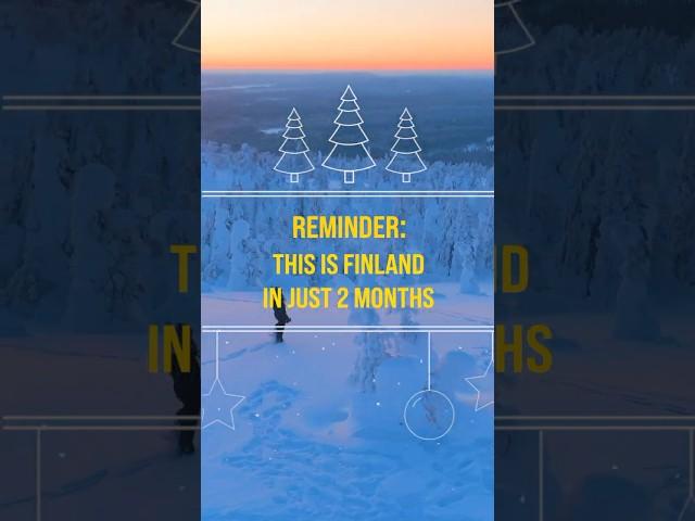 2 Months Until Finland Turns into a Winter Wonderland! #shorts #finland #travel