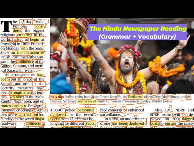 The Hindu Analysis Today || Learn English Through Newspaper || English Reading Practice