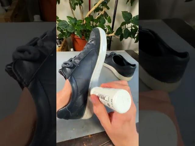 The Lazy Way to Renew White Shoes - Paint! #shorts