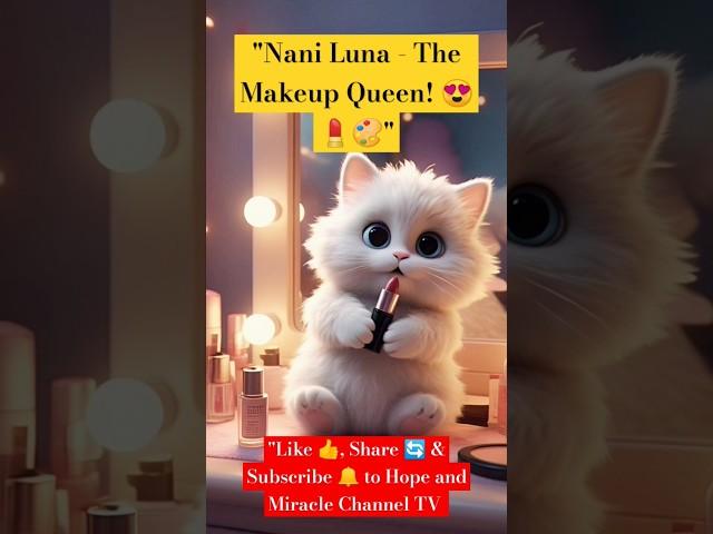 "Nani Luna - The Makeup Queen!  | A Viral Cat Story!"#foryou #shorts