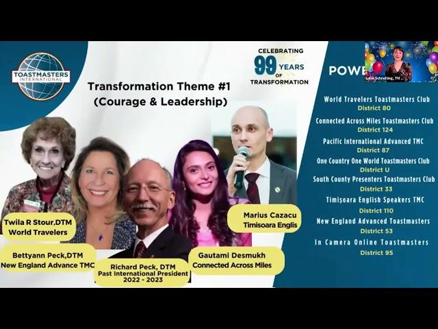 Celebrating the 99th year of Toastmasters with World Travelers and 7 others clubs :)