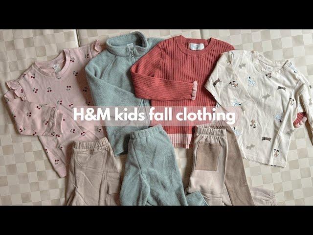 h&m kids fall clothing haul 2024