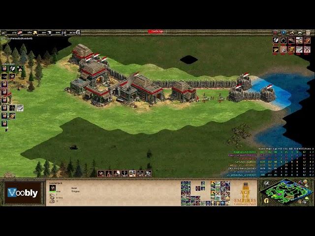 Voobly AOE2 1.6: Nomad, 4 vs 4 team game