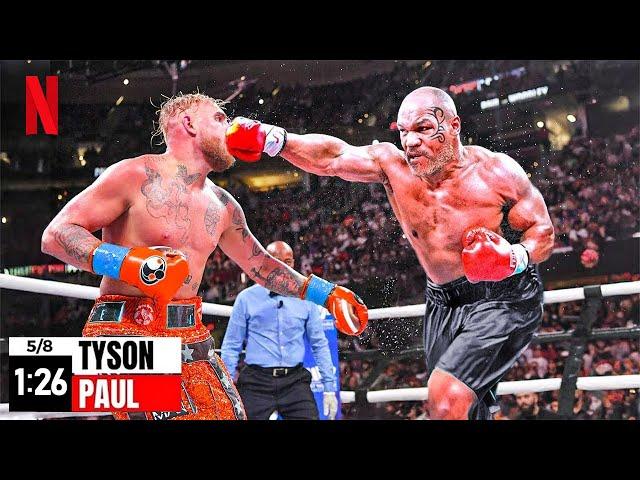 BRUTAL KO! Jake Paul VS Mike Tyson FULL FIGHT HIGHLIGHTS! (Netflix Boxing Match 2024)