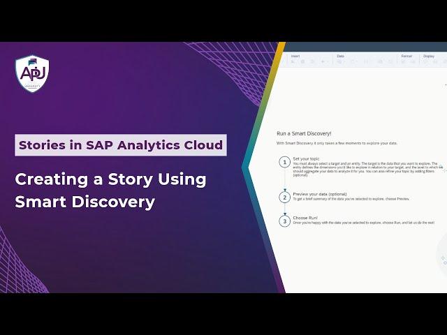 Creating a Story Using Smart Discovery in SAP Analytics Cloud