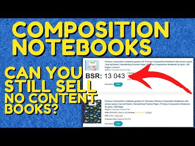 KDP Niche Research for No Content Books | Composition Still Works in 2021!