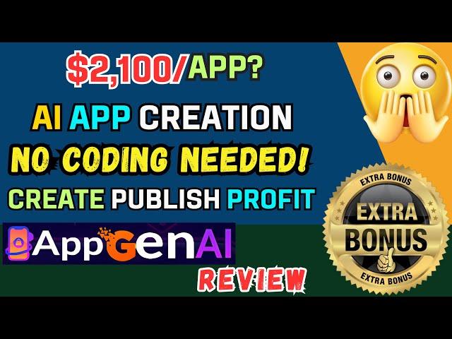 AppGen AI Review | True AI Powered Mobile App Builder | Drag & Drop App Creator | Make Money Online