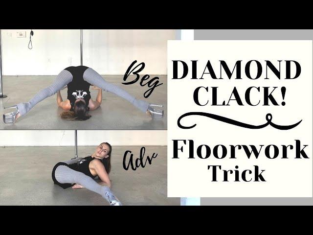 DIAMOND CLACK FLOORWORK MOVE || Floorwork For Pole Dance || Tutorial For Beginners and Advanced