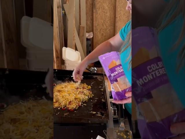 Breakfast Off Grid at R-Ranch. . #offgrid #outdoorliving #bacon #ranch #cooking #shorts