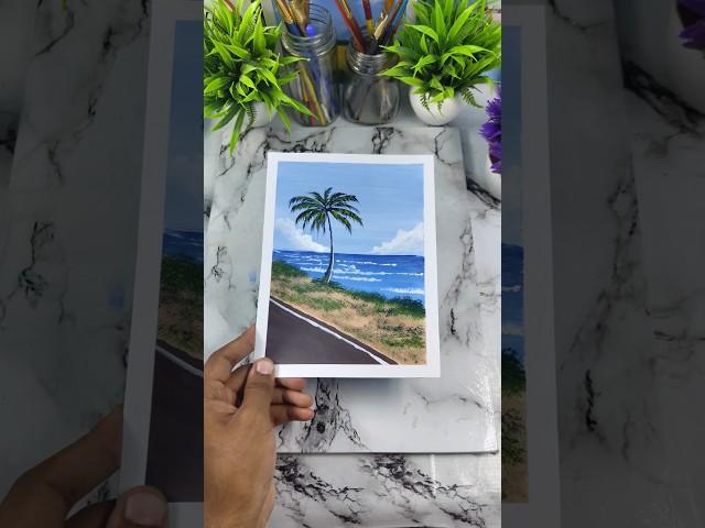 sea painting ️ #art #painting #watercolor @MyArtShine @wowartpainting @Joonyart
