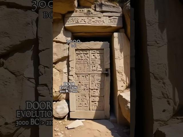 How the door design has evolved, as views by the AI #evolution #ai #architecture